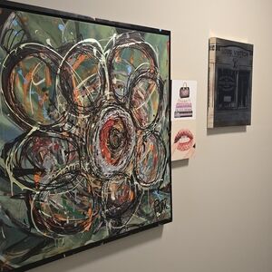 Abstract Floral Canvas Art - Multicolor